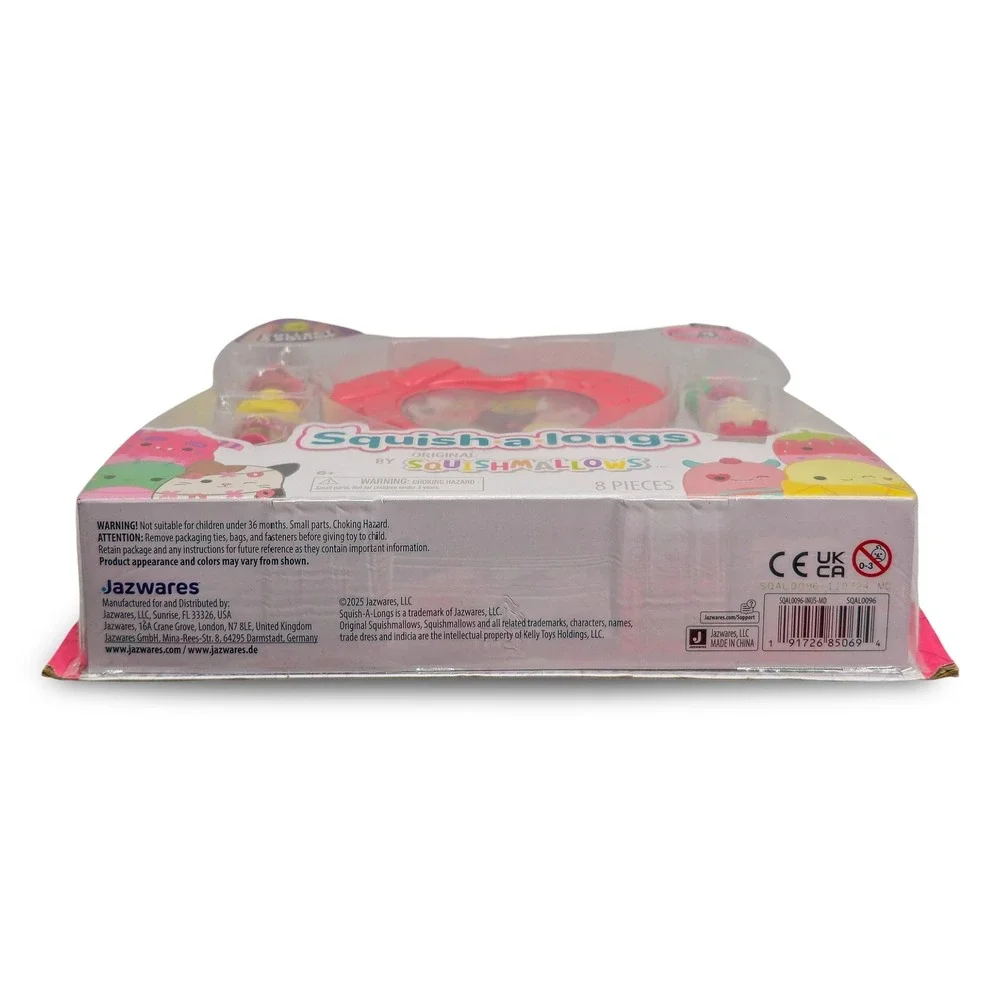 Squishmallows Squish-a-longs Series 2 Mini‎ Figures Set Red Heart Case NEW 8pc